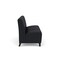 Lesro Siena Lounge Reception Armless 3 Seat Tandem Seating No Center Arms, Black, MD Black Upholstery SN3102 - alternate 3